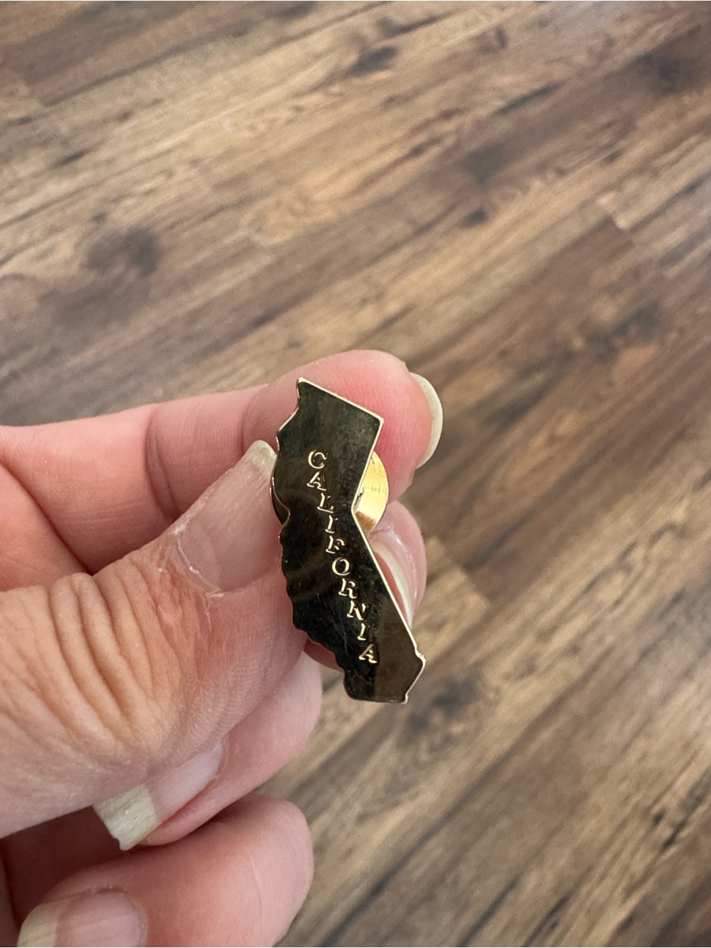 VINTAGE 1982 Avon Fashion Jewelry California State Pin - Gold Tone